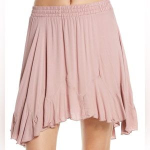 Free people easy does it half slip pull on skirt